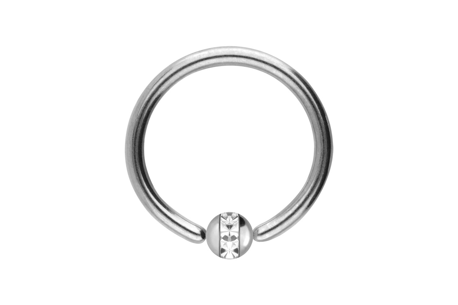 Chirurgenstahl Klemmkugelring Piercing EPOXY-RING-KUGEL